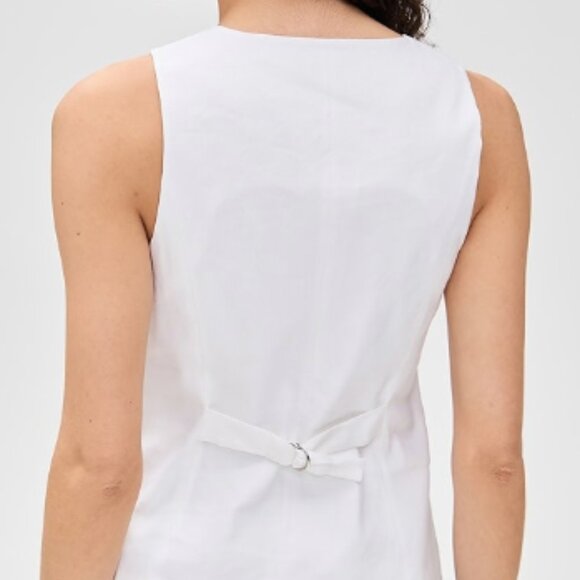 The Jones Linen Vest Favorite Daughter in White Size M NWOT - Picture 2 of 5